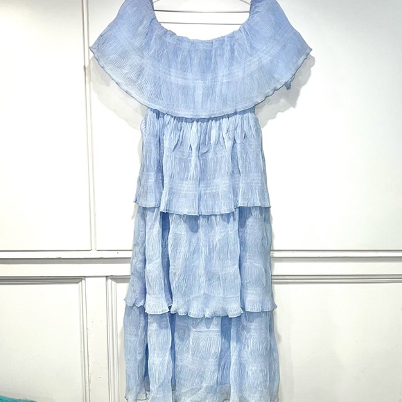 Midi Dress - Sky Blue - Picture 5 of 6